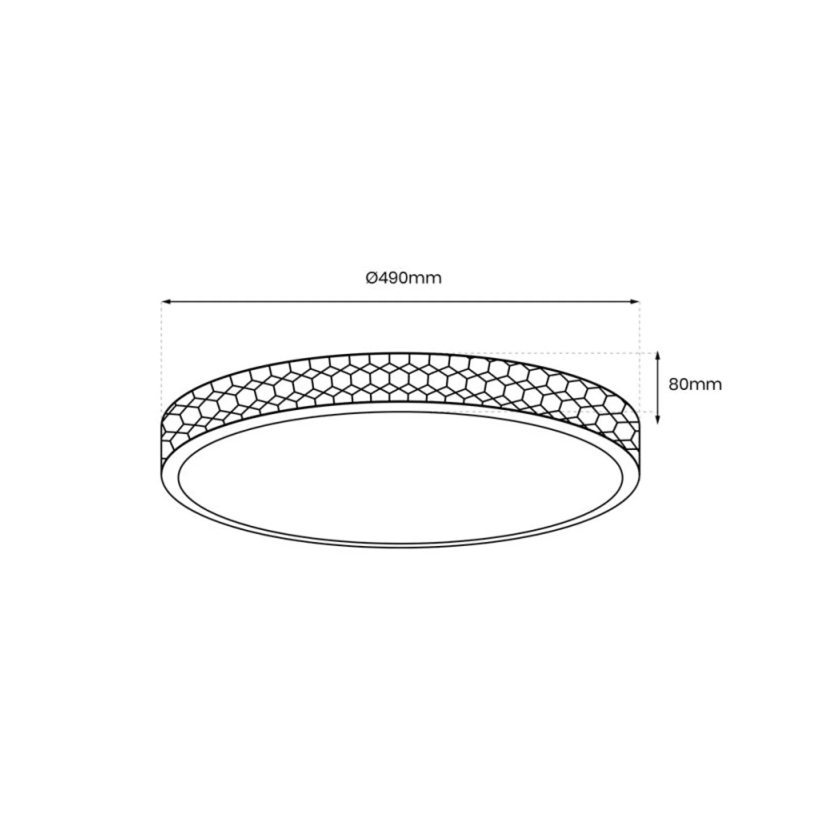 Sklep Kaja Kryształowa lampa sufitowa LED do sypialni ML8499 RONDO | Kaja* Plafony Klasyczne|Plafony Nowoczesne