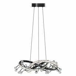 Sklep Kaja Kryształowa lampa wisząca dark glamour MD3481-1S-3BCT MAIA | Kaja Fashion