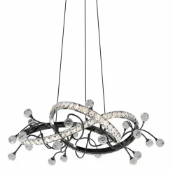 Sklep Kaja Kryształowa lampa wisząca dark glamour MD3481-1S-3BCT MAIA | Kaja Fashion