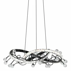 Sklep Kaja Kryształowa lampa wisząca dark glamour MD3481-1S-3BCT MAIA | Kaja Fashion