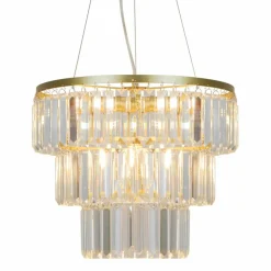 Sklep Kaja Kryształowa lampa wisząca do salonu P17127-4-1GD TIFANNY | Kaja Discount