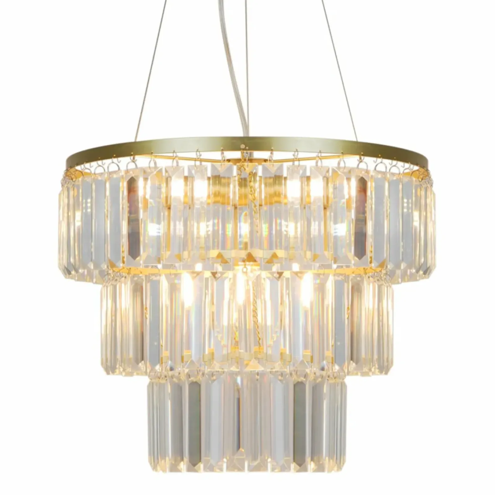 Sklep Kaja Kryształowa lampa wisząca do salonu P17127-4-1GD TIFANNY | Kaja Discount