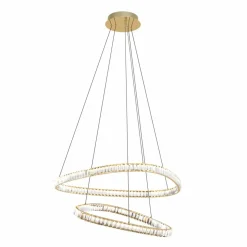 Sklep Kaja Kryształowa, ledowa lampa do salonu MD3169-2-3GT ATHESA | Kaja Flash Sale