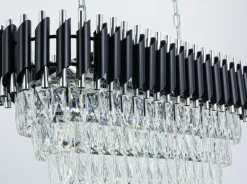Sklep Kaja Kryształowa, szeroka lampa nad stół 6260/8 8C BL TOLEDO | Kaja Sale