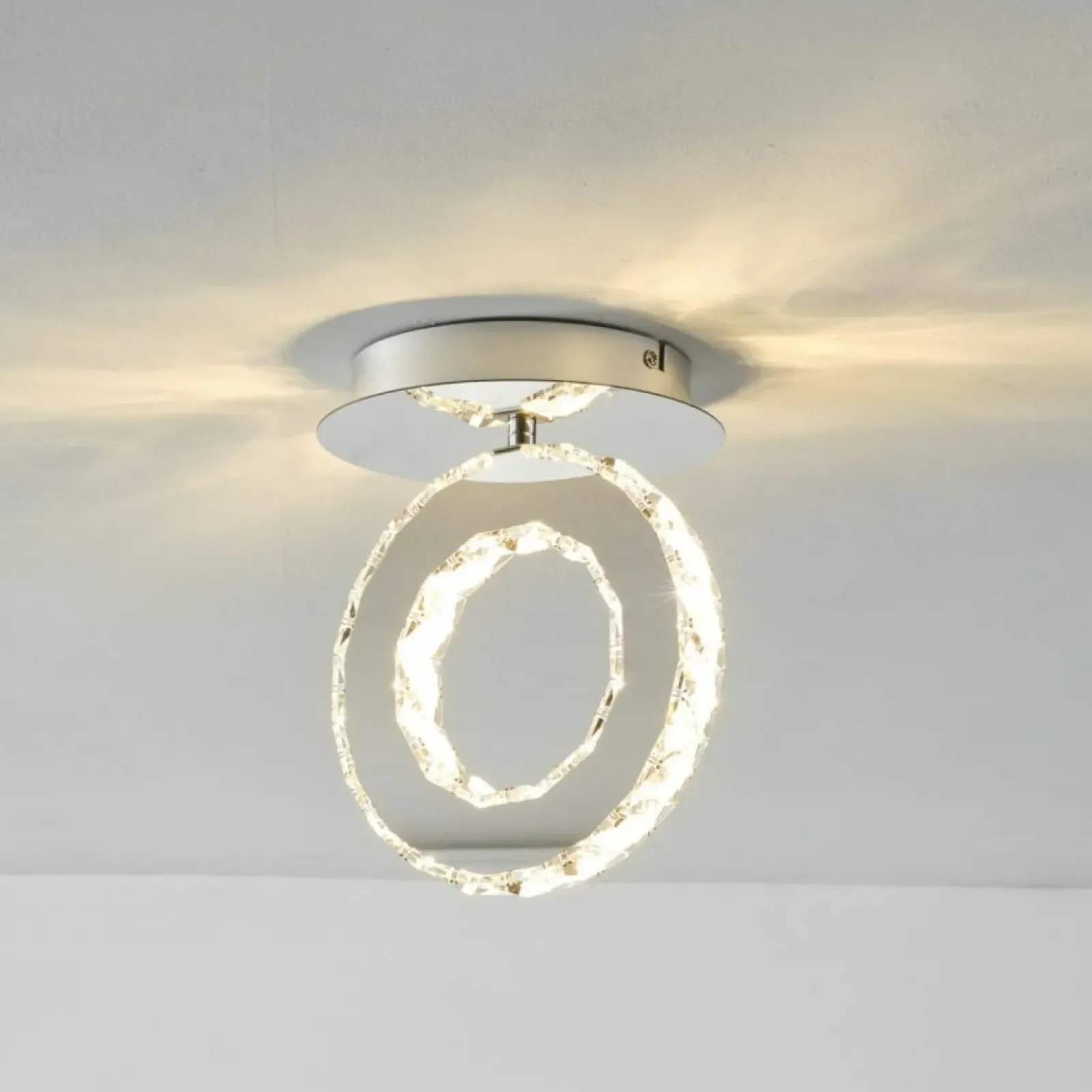 Sklep Kaja Kryształowy spot LED w stylu glamour MX3713-1-3CT GIRONA | Kaja* Lampy Led|Plafony Nowoczesne