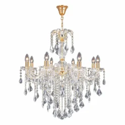 Sklep Kaja Kryształowy żyrandol w stylu glamour ZM 14004/8-GLD CHATEAU | Kaja New