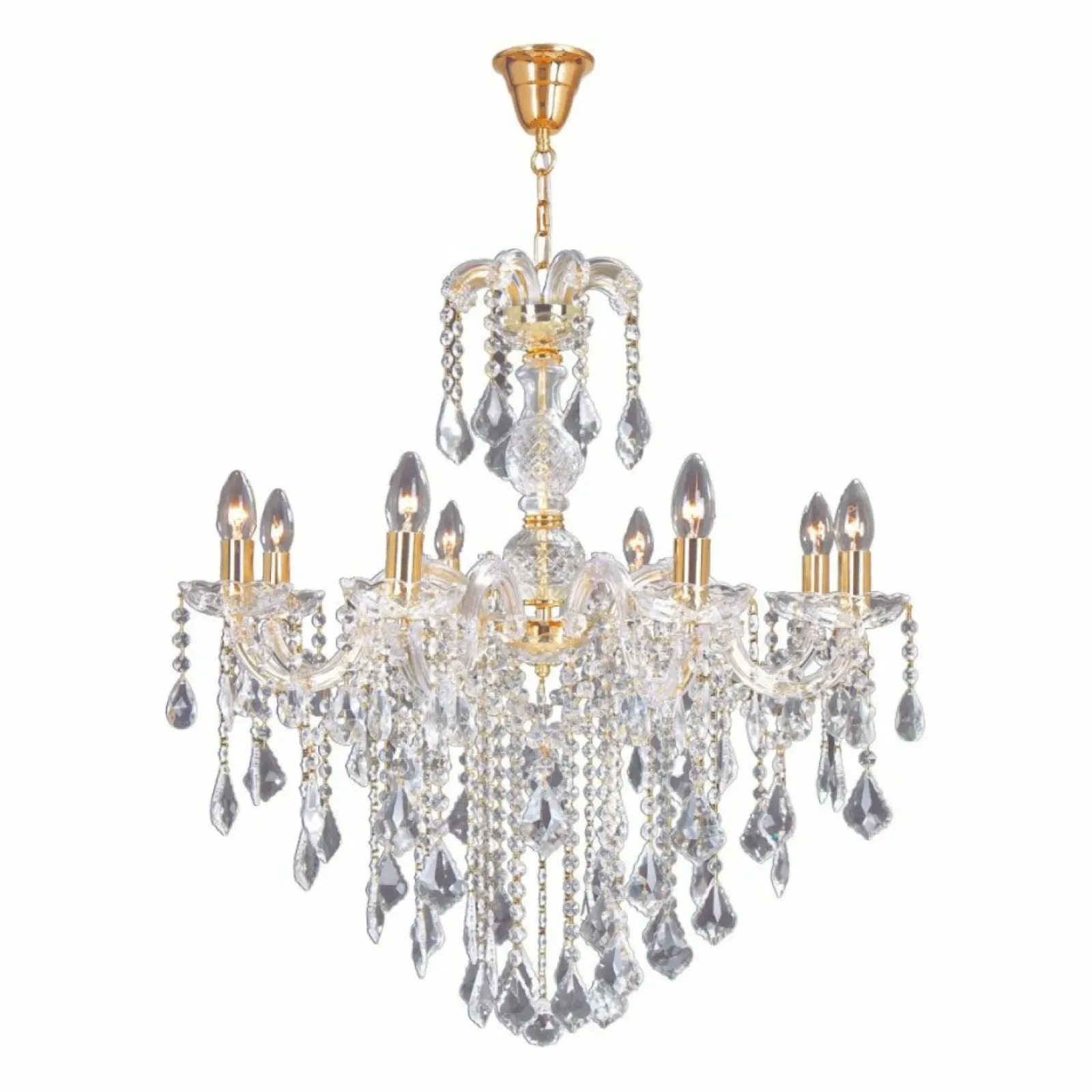 Sklep Kaja Kryształowy żyrandol w stylu glamour ZM 14004/8-GLD CHATEAU | Kaja New