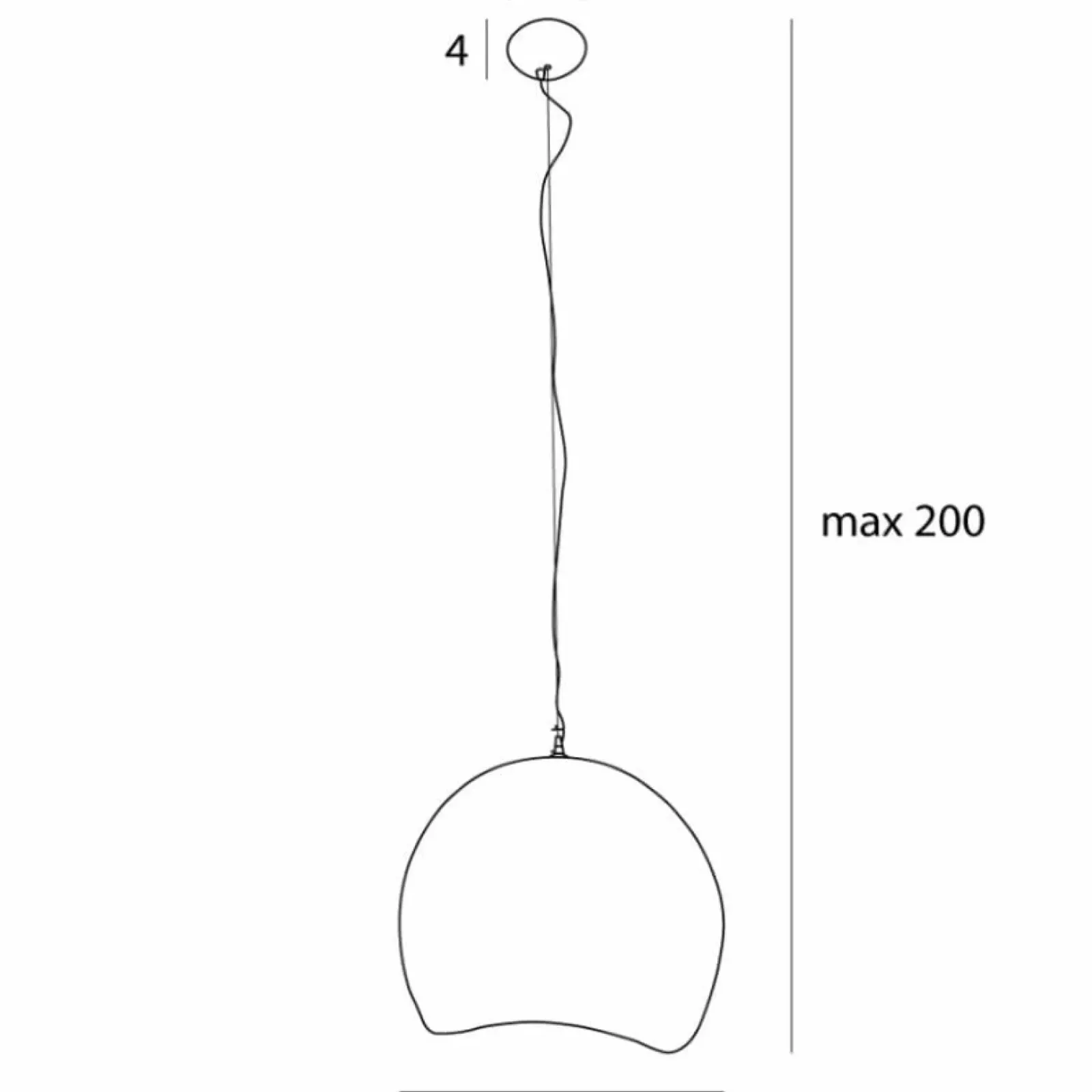 Sklep Kaja Kulista lampa wisząca na jedną żarówkę MX P0534 PIERRE | Kaja Hot