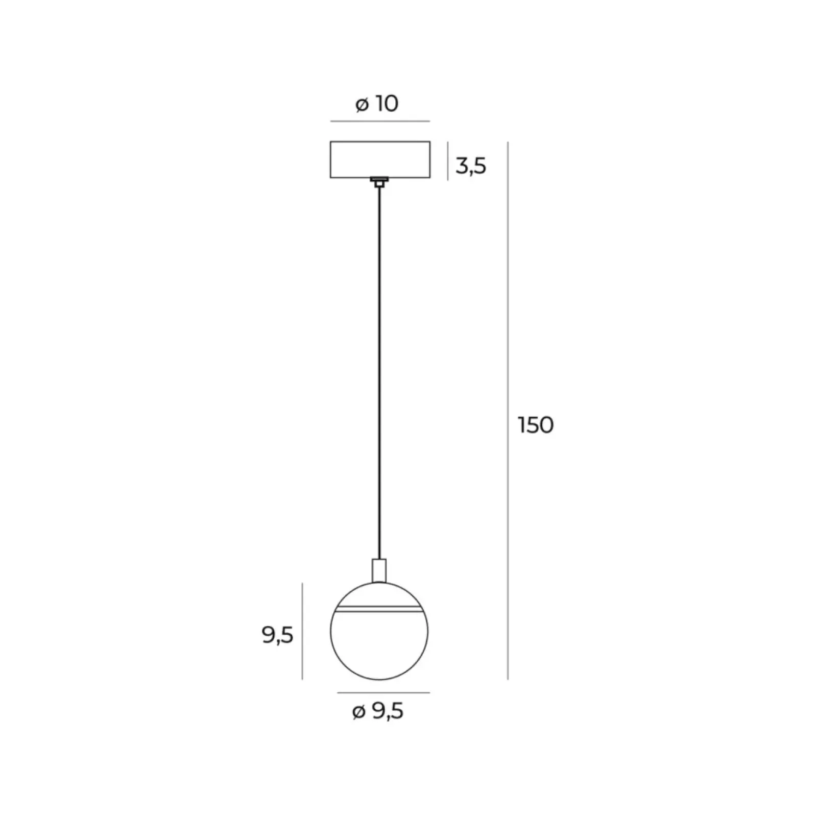 Sklep Kaja Kulista, ledowa lampa wisząca do sypialni MX P0472 COMETSHINE | Kaja Store