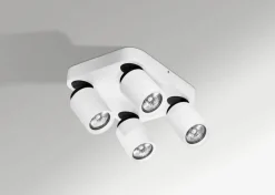 Sklep Kaja Kwadratowa lampa sufitowa z ruchomymi tubami AZ0682 TOMI | Kaja Store