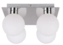 Sklep Kaja Kwadratowa lampa z białymi kloszami 98-03256 ODEN | Kaja Oświetlenie chromowy Sale