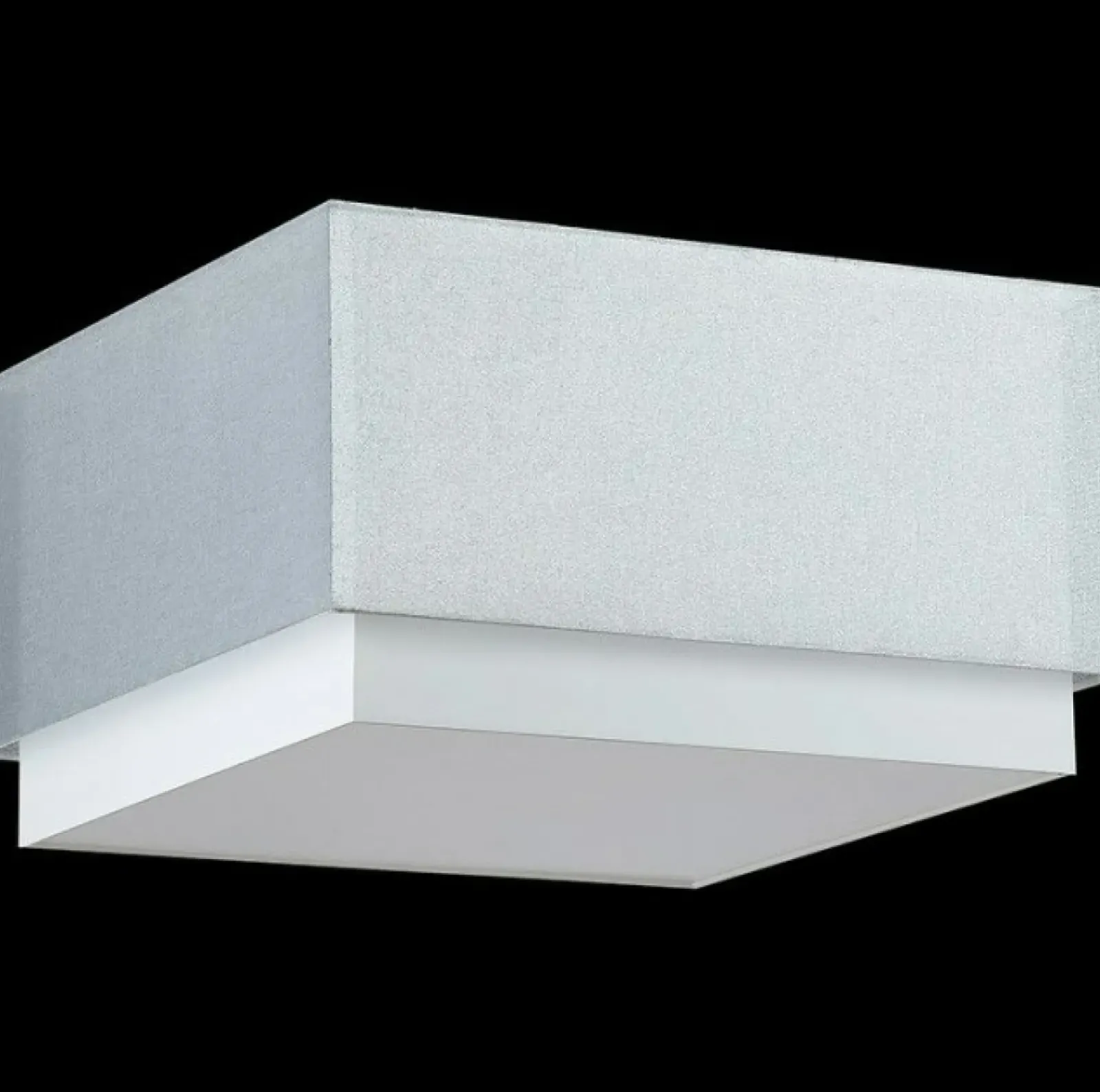 Sklep Kaja Kwadratowa lampa z podwójnym abażurem 45cm 67044 LASTRA | Kaja* Plafony Nowoczesne