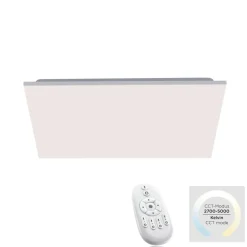 Sklep Kaja Kwadratowy, duży plafon LED 60 cm z regulacją 15552-16 z serii CANVAS biały Store