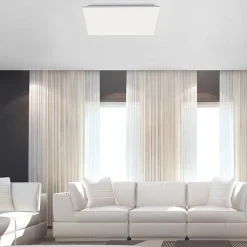 Sklep Kaja Kwadratowy, duży plafon LED 60 cm z regulacją 15552-16 z serii CANVAS biały Store