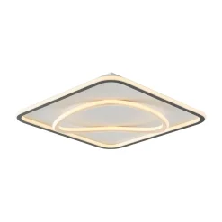 Sklep Kaja Kwadratowy plafon LED do salonu MX3889-1B-3BGT LENS | Kaja Oświetlenie* Plafony Nowoczesne|Lampy Led