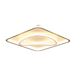 Sklep Kaja Kwadratowy plafon LED do salonu MX3889-1B-3BGT LENS | Kaja Oświetlenie* Plafony Nowoczesne|Lampy Led