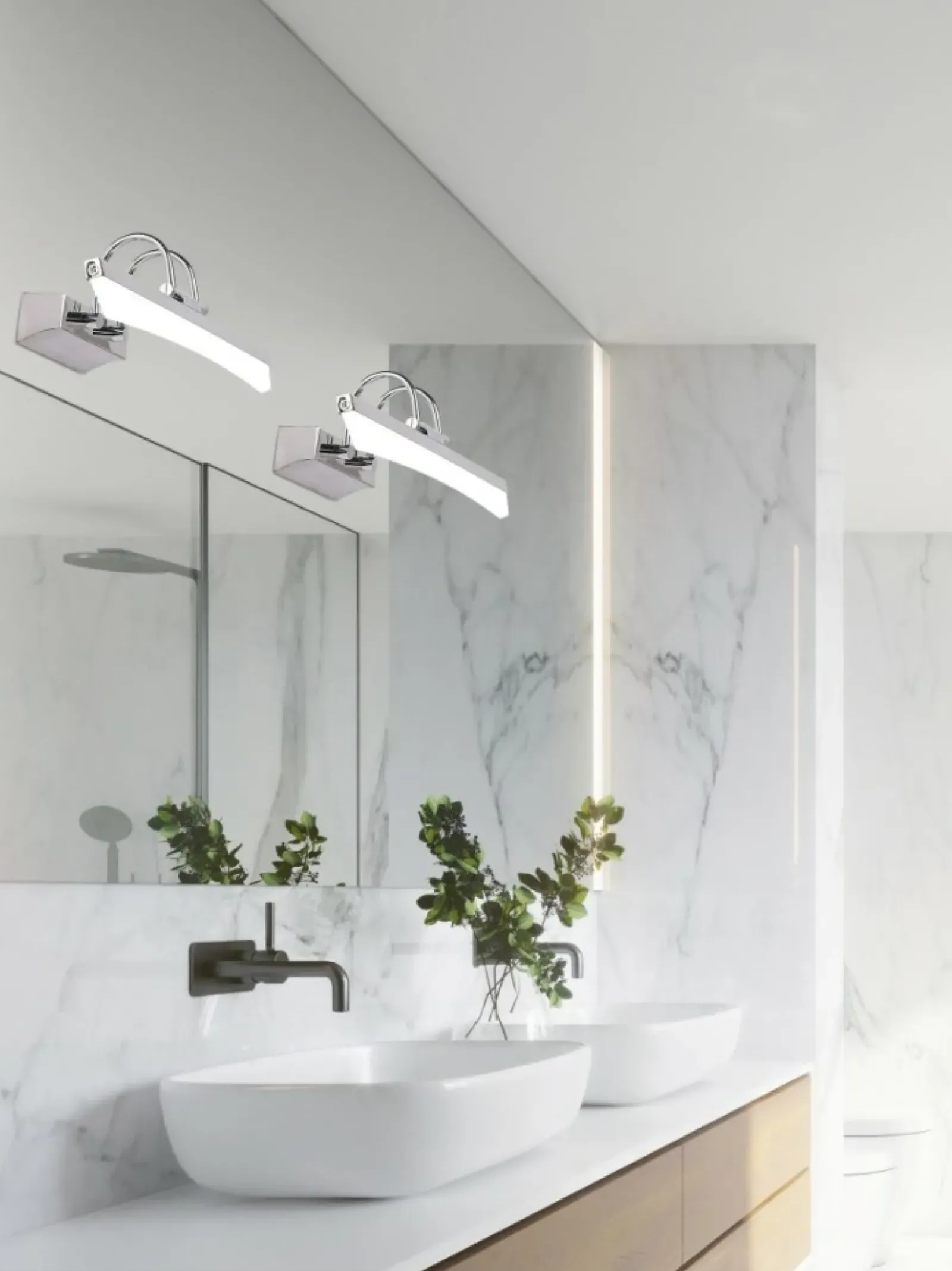 Sklep Kaja Lampa ścienna LED nad lustro łazienkowe 20-32621 GLORY | Kaja* Lampy Led|Kinkiety Tradycyjne