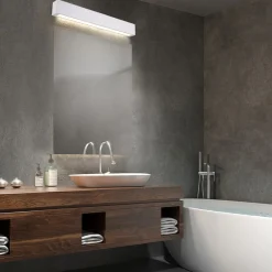 Sklep Kaja Lampa ścienna listwa LED 120cm GS-LWA-18W WH CCT IBROS | Kaja* Lampy Led