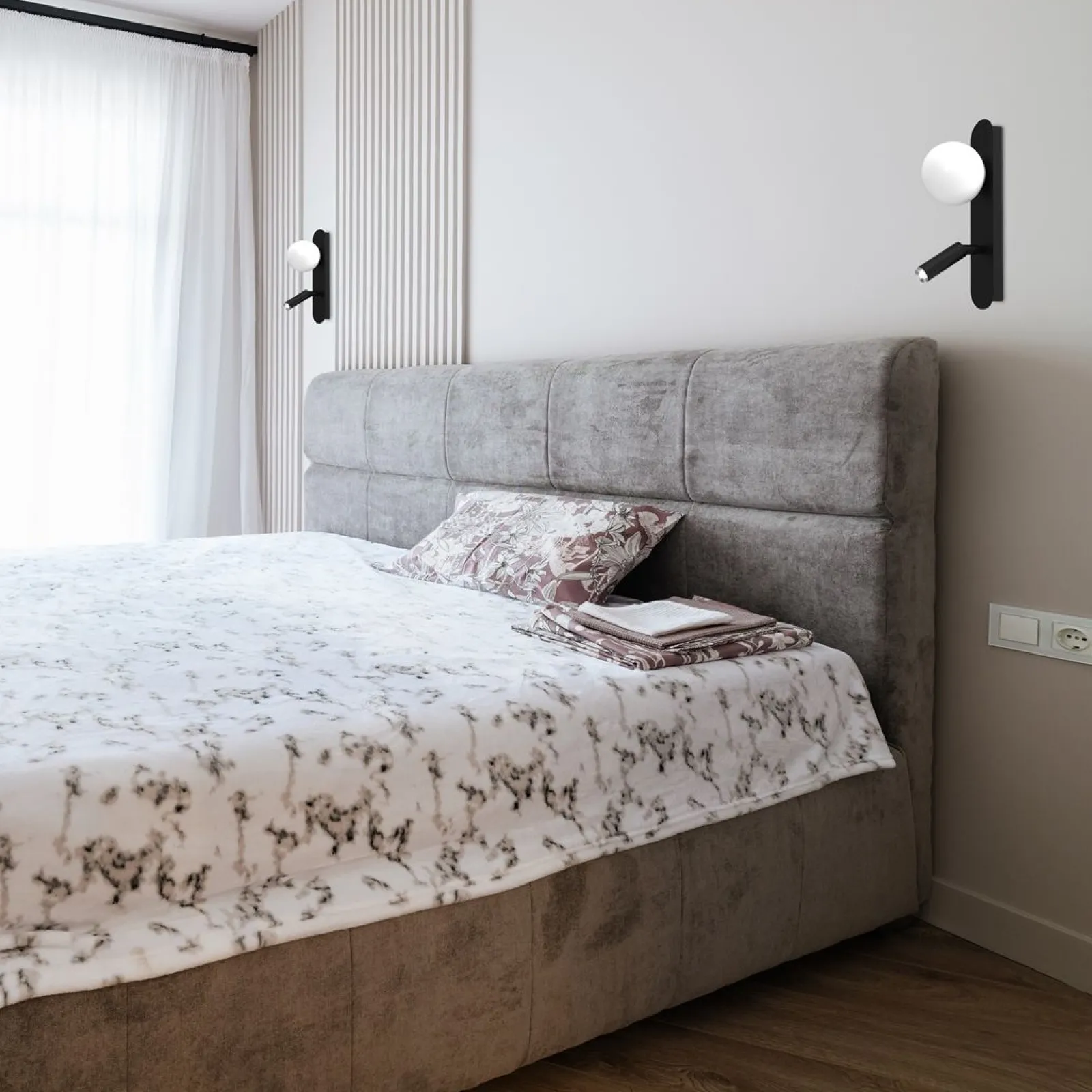 Sklep Kaja Lampa ścienna w nowoczesnym wydaniu MLP8404 z serii SIRIO | Kaja Oświetlenie* Kinkiety Tradycyjne