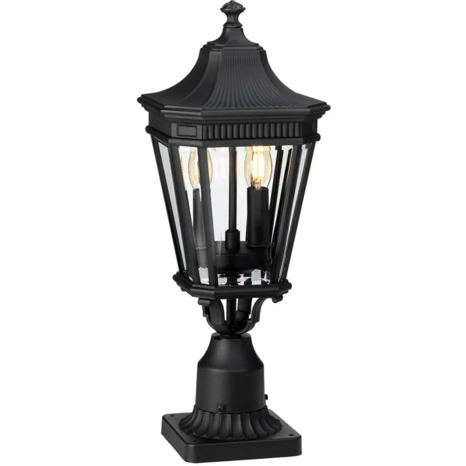 Sklep Kaja Lampa cokołowa, stojąca FE-COTSLN3-M-BK z serii COTSWOLD LANE* Lampy Ogrodowe Stojące
