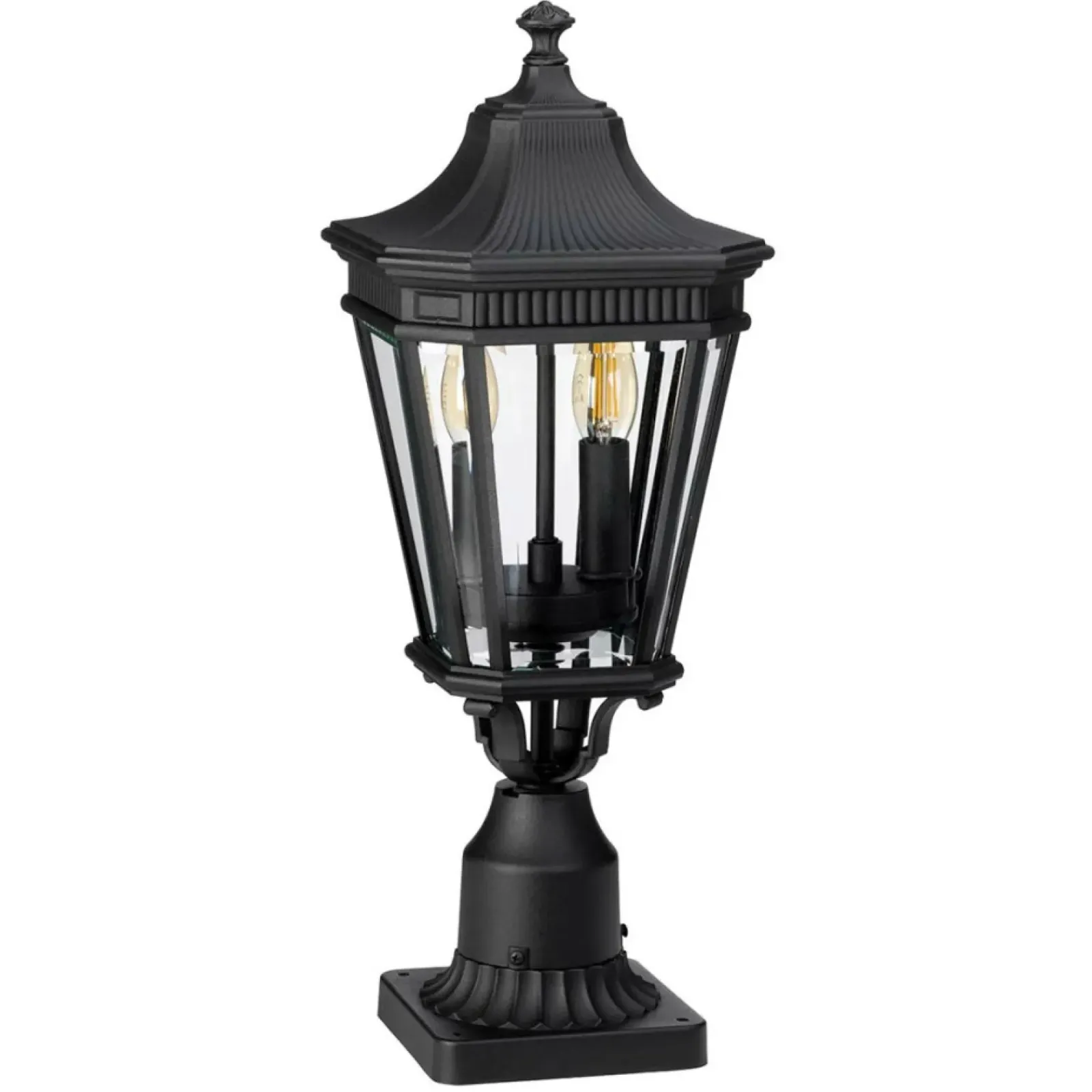 Sklep Kaja Lampa cokołowa, stojąca FE-COTSLN3-M-BK z serii COTSWOLD LANE* Lampy Ogrodowe Stojące