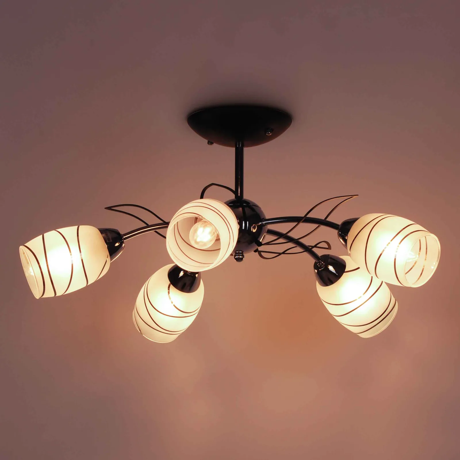 Sklep Kaja Lampa do nowoczesnego salonu K-JSL-6093/5 CHR XENA | Kaja Oświetlenie* Randole Tradycyjne|Żyrandole Tradycyjne - Retro