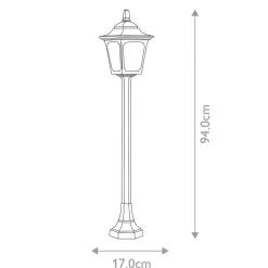 Sklep Kaja Lampa do oświetlania alei ogrodowej CPM5-BLACK z serii CHAPEL MINI* Lampy Ogrodowe Stojące