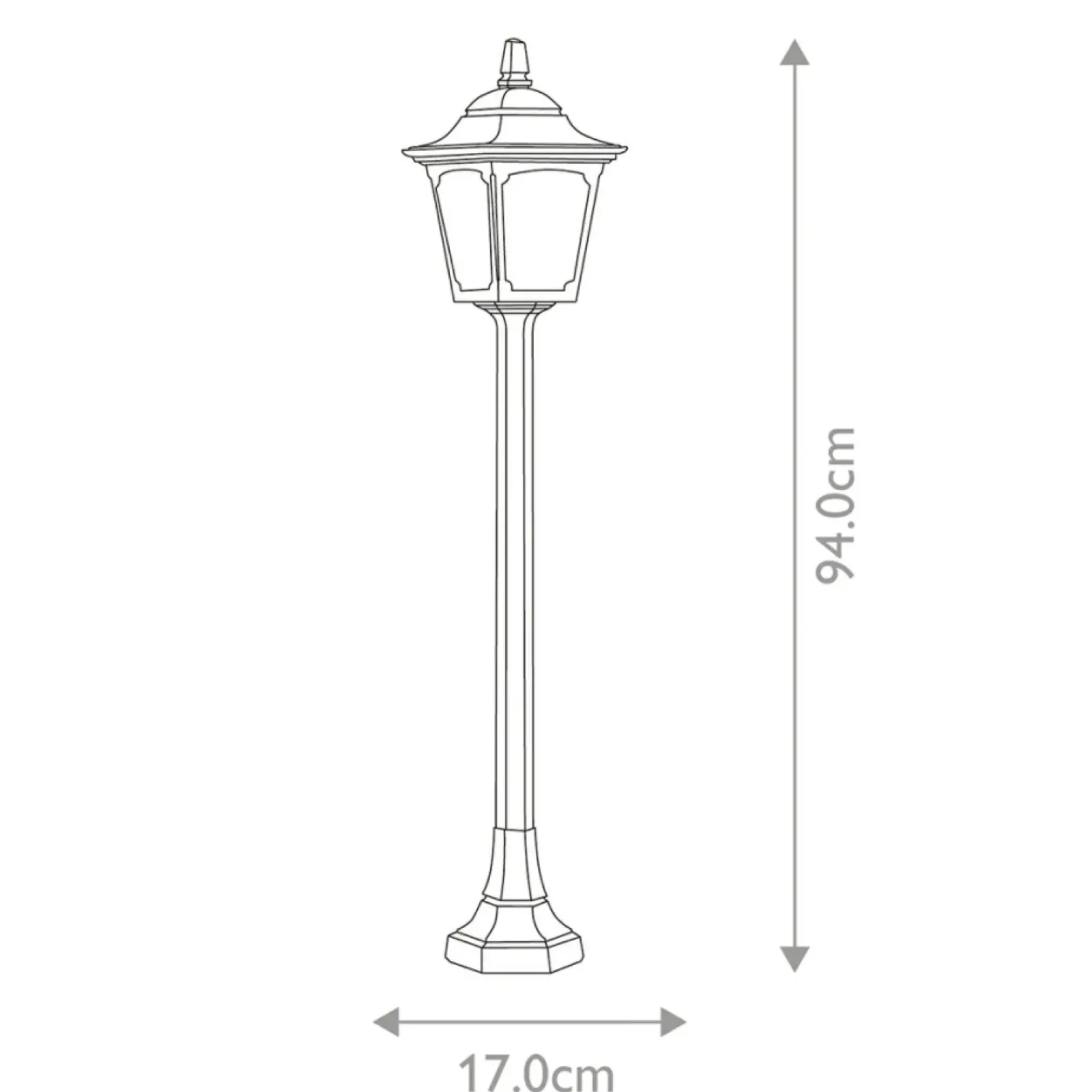Sklep Kaja Lampa do oświetlania alei ogrodowej CPM5-BLACK z serii CHAPEL MINI* Lampy Ogrodowe Stojące