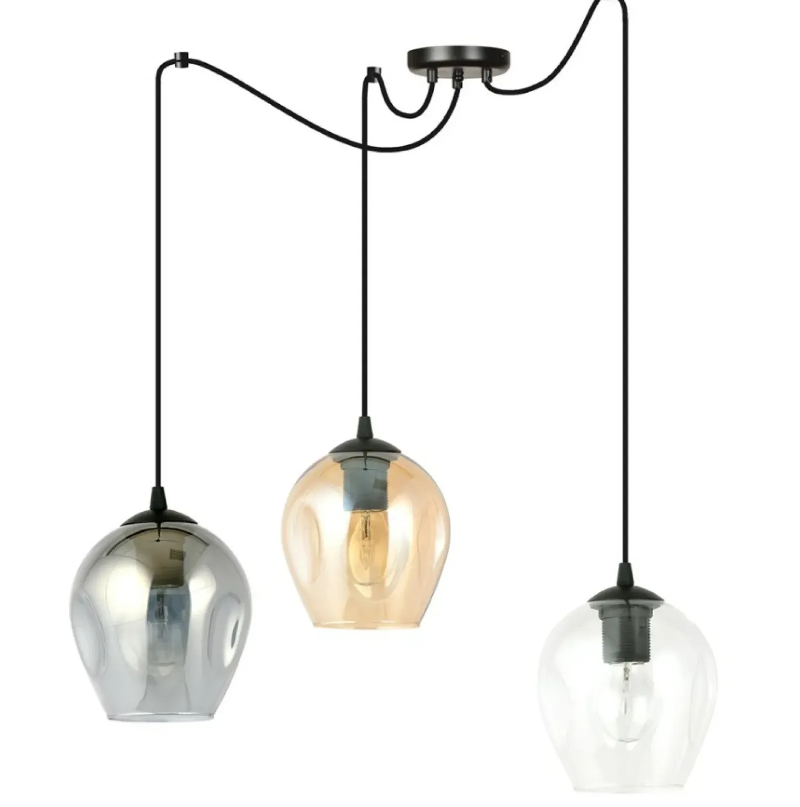 Sklep Kaja Lampa do podwieszania z kolorowymi kloszami 759/3 LEVEL | Kaja Outlet