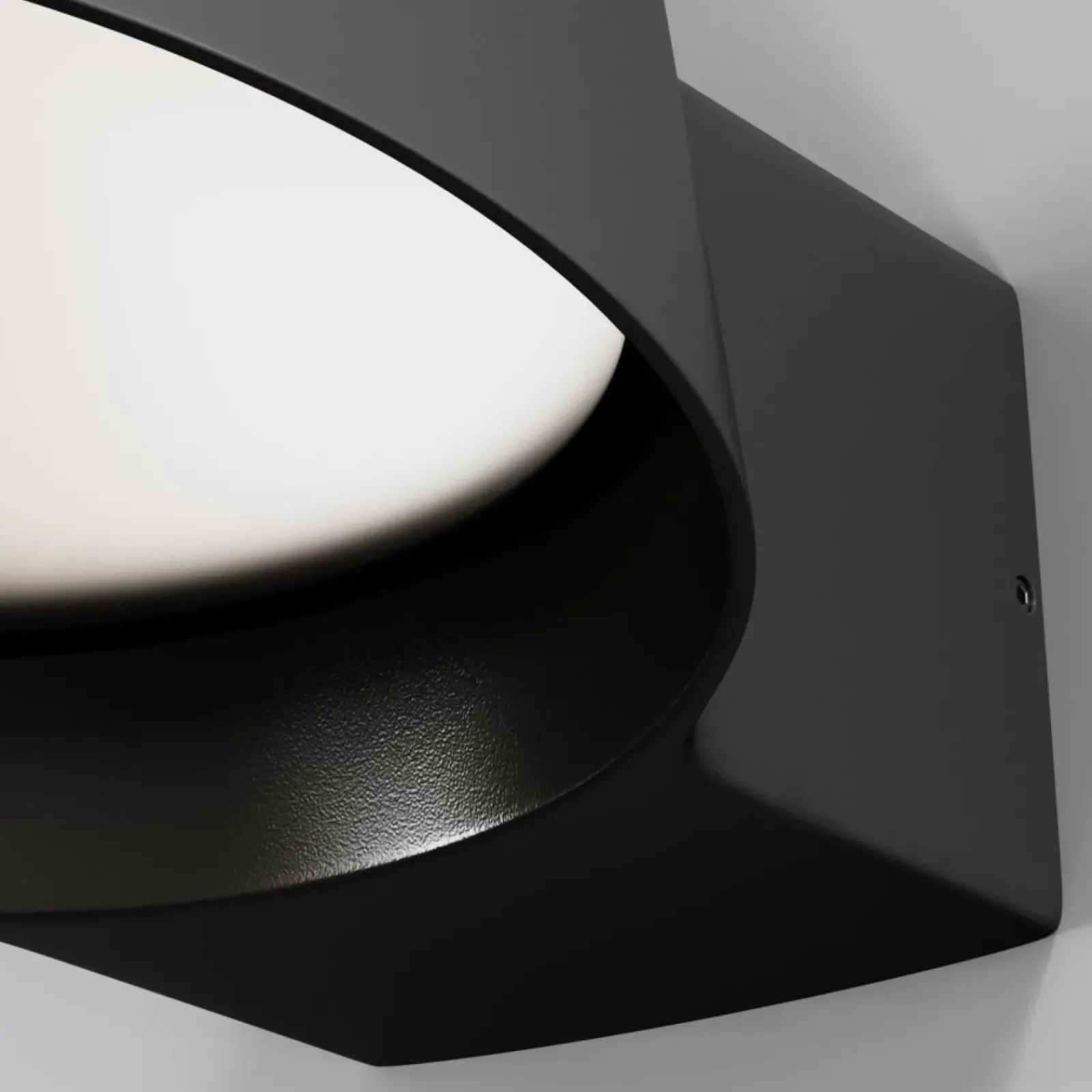 Sklep Kaja Lampa elewacyjna czarna, LED 12W O443WL-L12GF3K z serii SHARE* Kinkiety Ogrodowe