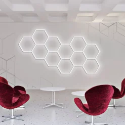 Sklep Kaja Lampa LED na sufit i ścianę LP-0109/2C 4K GEOMETRIC SYSTEM | Kaja* Plafony Nowoczesne|Lampy Led