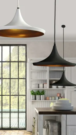Sklep Kaja Lampa o designerskim kształcie, szeroki klosz AZ1342 CHINK | Kaja Sale