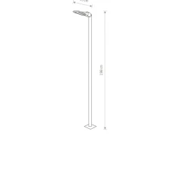 Sklep Kaja Lampa ogrodowa – latarnia, zintegrowany LED 9252 | Kaja Oświetlenie* Latarnie Ogrodowe