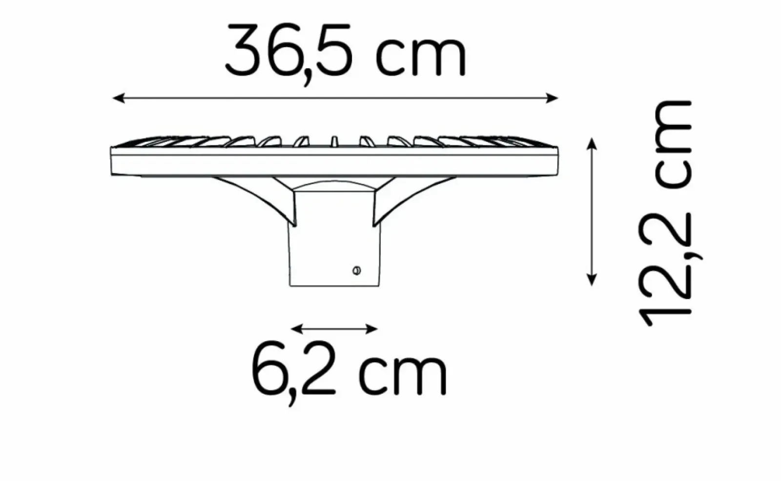 Sklep Kaja Lampa ogrodowa idealna do parków, LED 44W STR-2500 z serii STER | Kaja Oświetlen* Lampy Ogrodowe Stojące