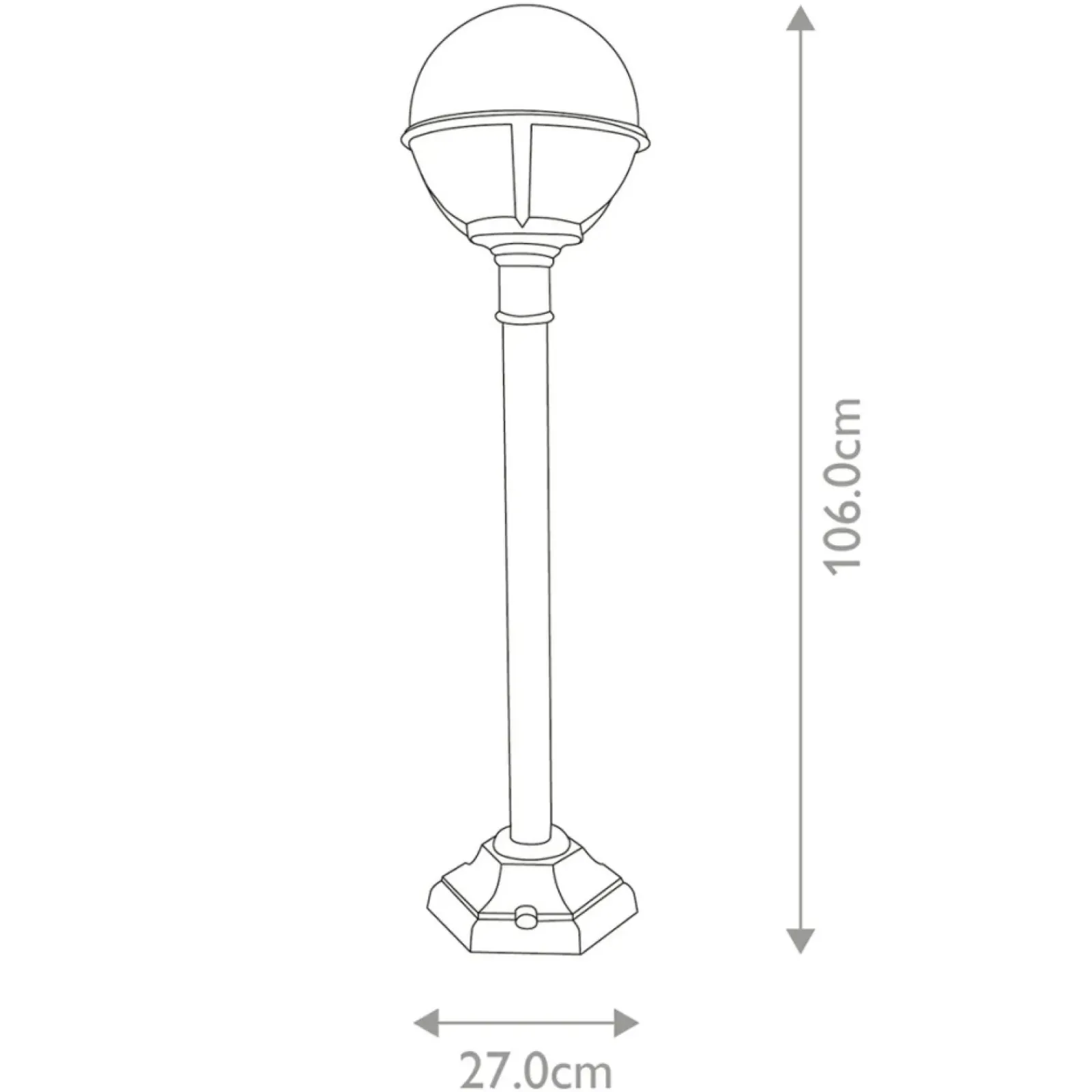 Sklep Kaja Lampa ogrodowa stojąca, czarna GLENBEIGH-PILLAR z serii GLENBEIGH* Lampy Ogrodowe Stojące