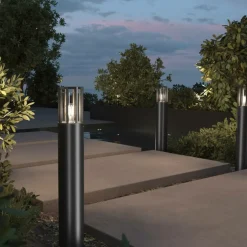 Sklep Kaja Lampa ogrodowa stojąca, czarny kolor O453FL-01GF z serii BARREL* Lampy Ogrodowe Stojące