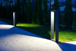 Sklep Kaja Lampa ogrodowa stojąca LED, kolor czarny popiel FLS-750 z serii FORM | Kaja Oświ* Lampy Ogrodowe Stojące