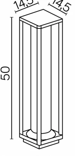 Sklep Kaja Lampa ogrodowa, stojąca, szczelność IP65 M1932-500 z serii PORTO | Kaja Oświetle* Lampy Ogrodowe Stojące