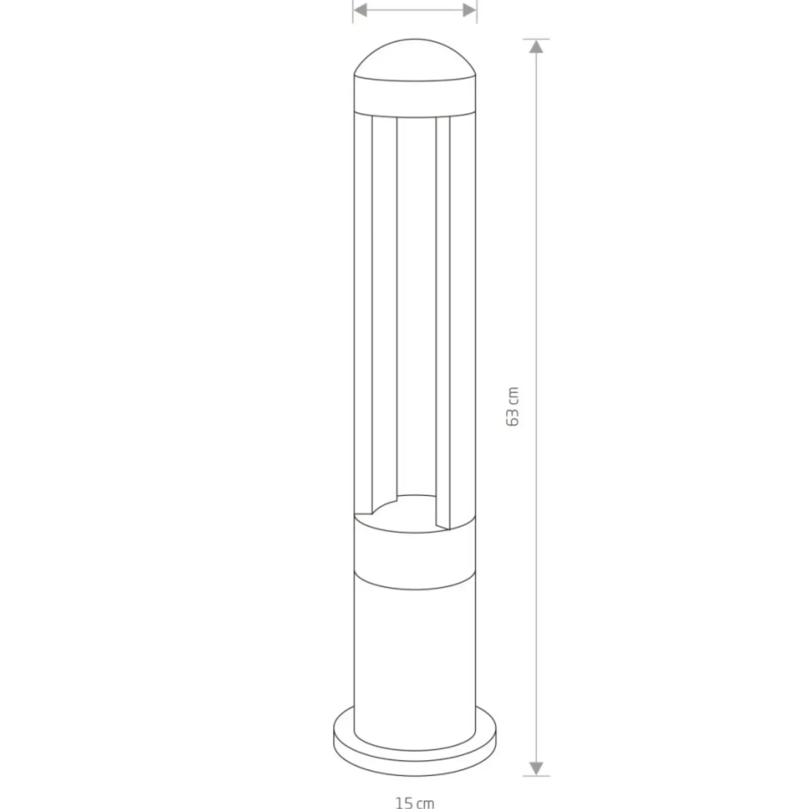 Sklep Kaja Lampa ogrodowa stojąca, zintegrowany LED 9507 | Kaja Oświetlenie* Lampy Ogrodowe Stojące