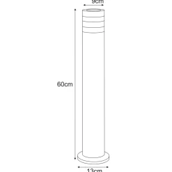 Sklep Kaja Lampa ogrodowa w m kolorze, duży gwint K-8206 z serii SOLIN* Lampy Ogrodowe Stojące|Lampy Ogrodowe Stojące