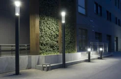 Sklep Kaja Lampa ogrodowa, wysokość 3m, moc LED 30W BRLMAX-3000 z serii BAREL | Kaja Oświet* Lampy Ogrodowe Stojące