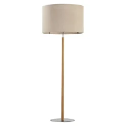 Sklep Kaja Lampa podłogowa na drewnianej nodze TK 5199 DEVA | Kaja Oświetlenie* Lampy Podłogowe Z Abażurem|Tradycyjne Lampy Podłogowe
