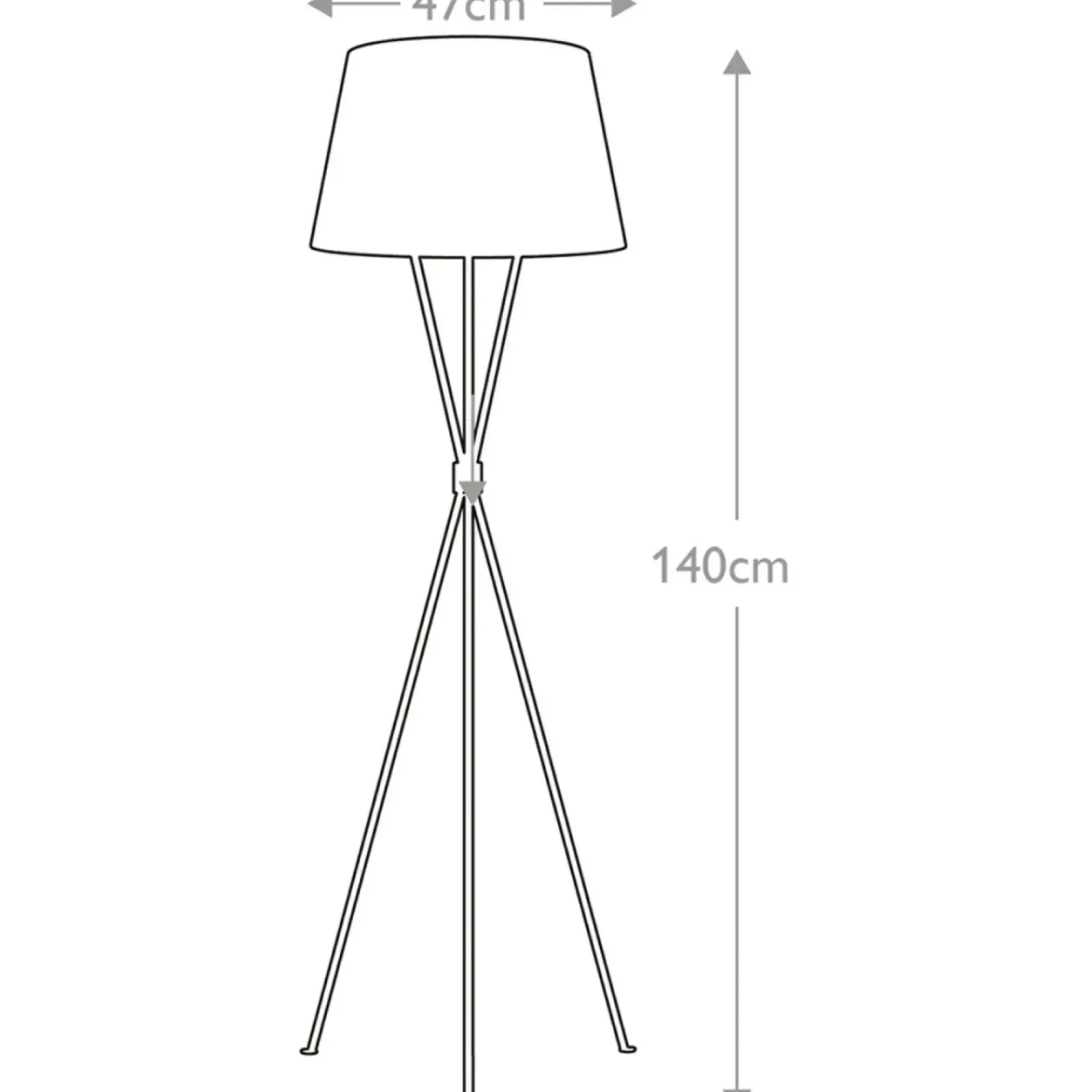 Sklep Kaja Lampa podłogowa na trójnogu FE-PENNY-FL-BB z serii PENNY* Lampy Podłogowe Z Abażurem|Tradycyjne Lampy Podłogowe