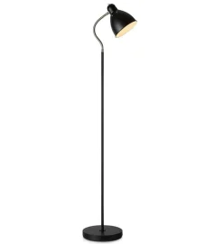 Sklep Kaja Lampa podłogowa w czarnym kolorze z kloszem 108016 | Kaja Oświetlenie* Tradycyjne Lampy Podłogowe