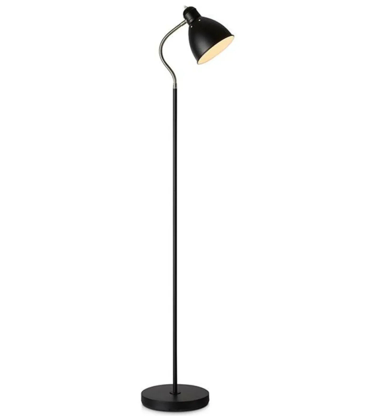 Sklep Kaja Lampa podłogowa w czarnym kolorze z kloszem 108016 | Kaja Oświetlenie* Tradycyjne Lampy Podłogowe
