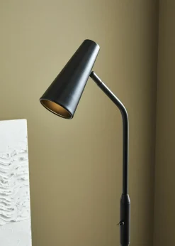 Sklep Kaja Lampa podłogowa w kolorze czarnym z kloszem 108206 | Kaja Oświetlenie* Tradycyjne Lampy Podłogowe