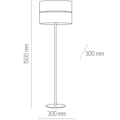 Sklep Kaja Lampa podłogowa z abażurem TK 5241 LINOBIANCO | Kaja Oświetlenie* Lampy Podłogowe Z Abażurem|Tradycyjne Lampy Podłogowe