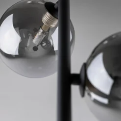 Sklep Kaja Lampa podłogowa z ciemnymi kloszami TK 5717 ESTERA BLACK | Kaja* Tradycyjne Lampy Podłogowe|Lampy Podłogowe Z Abażurem