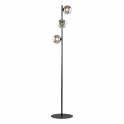 Sklep Kaja Lampa podłogowa z ciemnymi kloszami TK 5717 ESTERA BLACK | Kaja* Tradycyjne Lampy Podłogowe|Lampy Podłogowe Z Abażurem