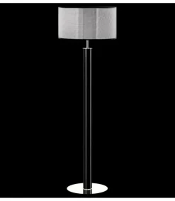 Sklep Kaja Lampa podłogowa z metalicznym abażurem 67601 NODO | Kaja Oświetlenie* Lampy Podłogowe Z Abażurem|Tradycyjne Lampy Podłogowe